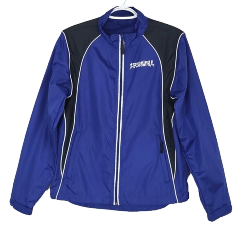 Running Room Women's High Vis Reflective Windbreaker Jacket Safety Running Sz XS